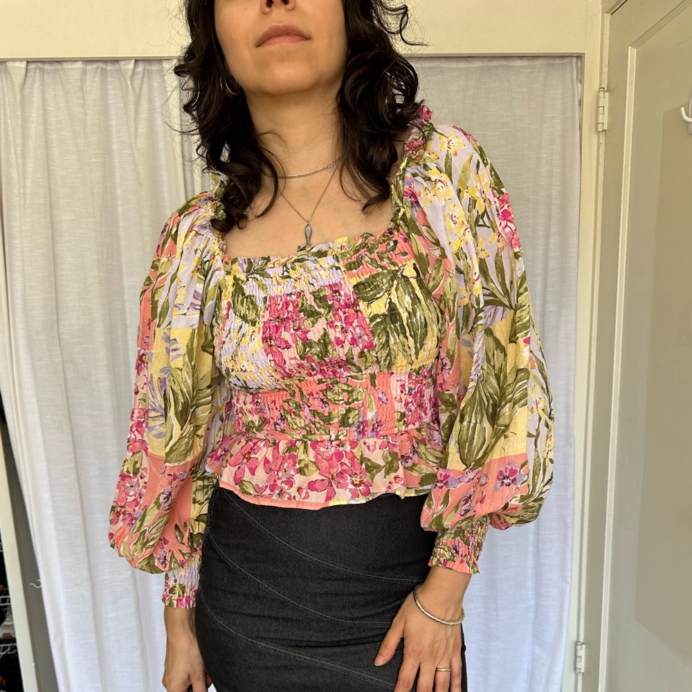 Romantic Cotton Floral top